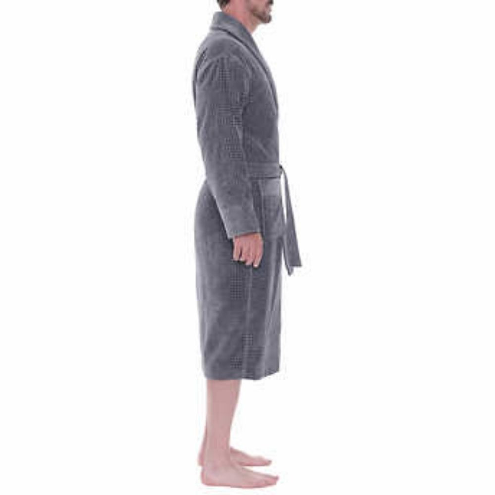 Majestic Men’s Terry Velour Robe - Picture 2 of 5